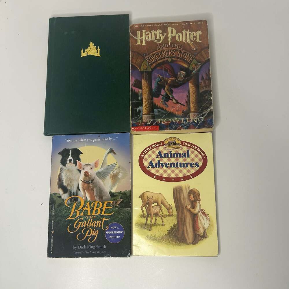 Lot of 4 Childrens Chapter Books Magic Tree House Babe Harry Potter Little House